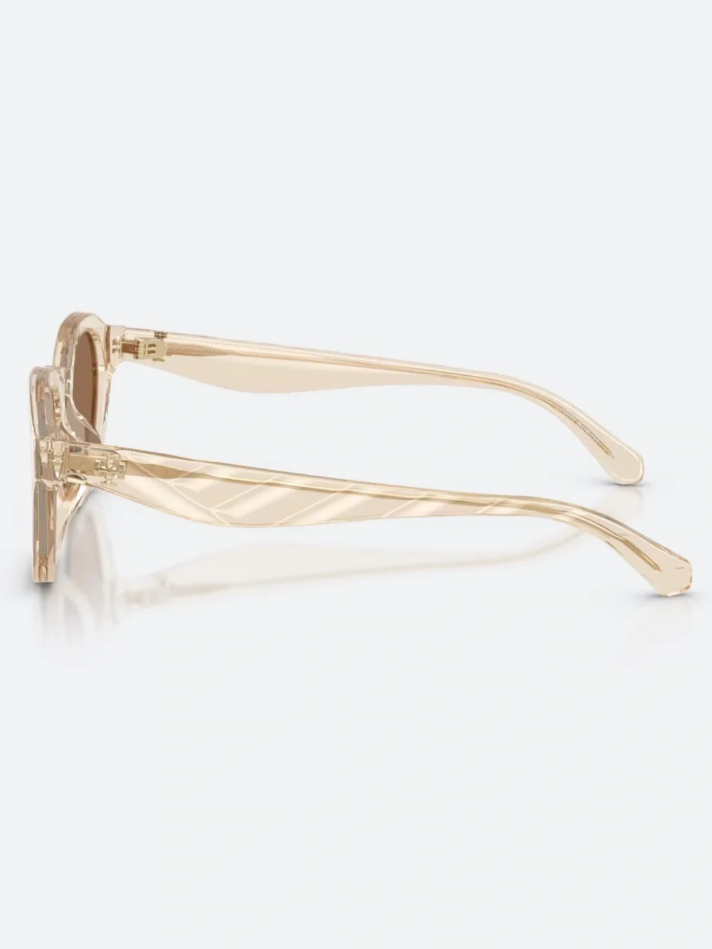 Tory Burch Kira Round Sunglasses NWT Transparent Beige